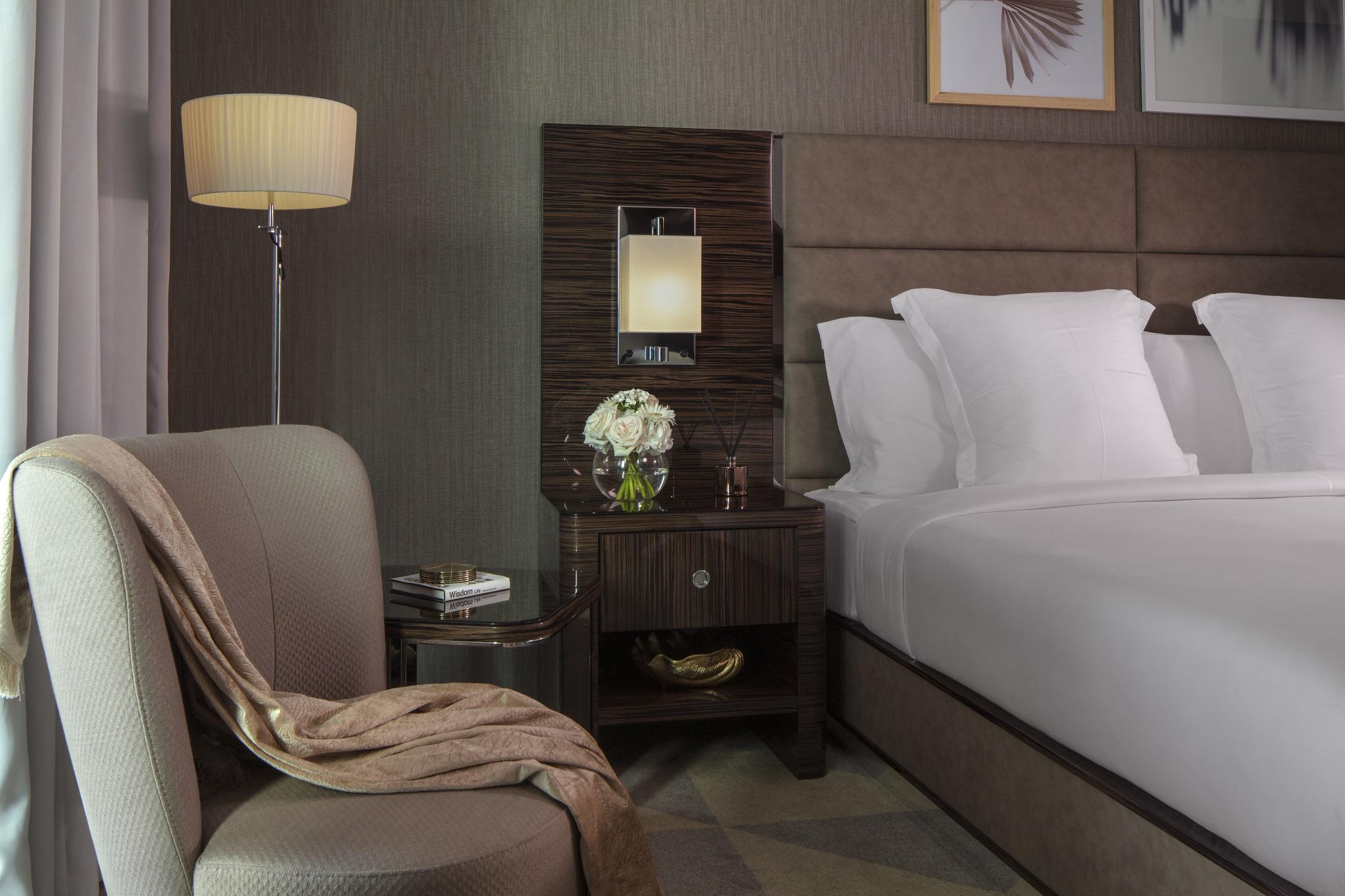 Hyde Hotel 두바이 외부 사진 A bedroom at the hotel